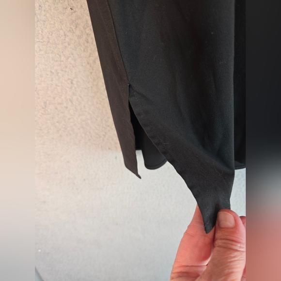 Foxcroft NYC Womens Sz 22W No Iron Black Casual Comfort Full Front Button Blouse - Picture 14 of 14